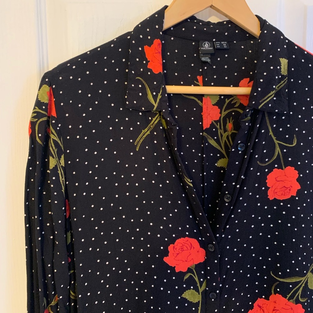 Volcom button up dress